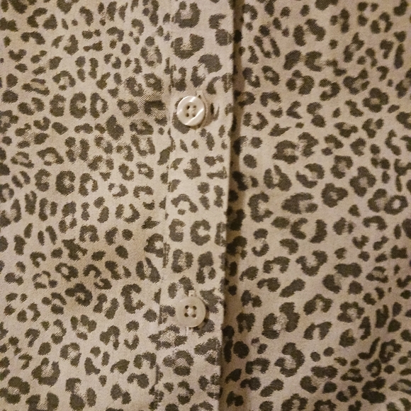 Chico's Animal Print Button Down Shirt - Picture 7 of 13